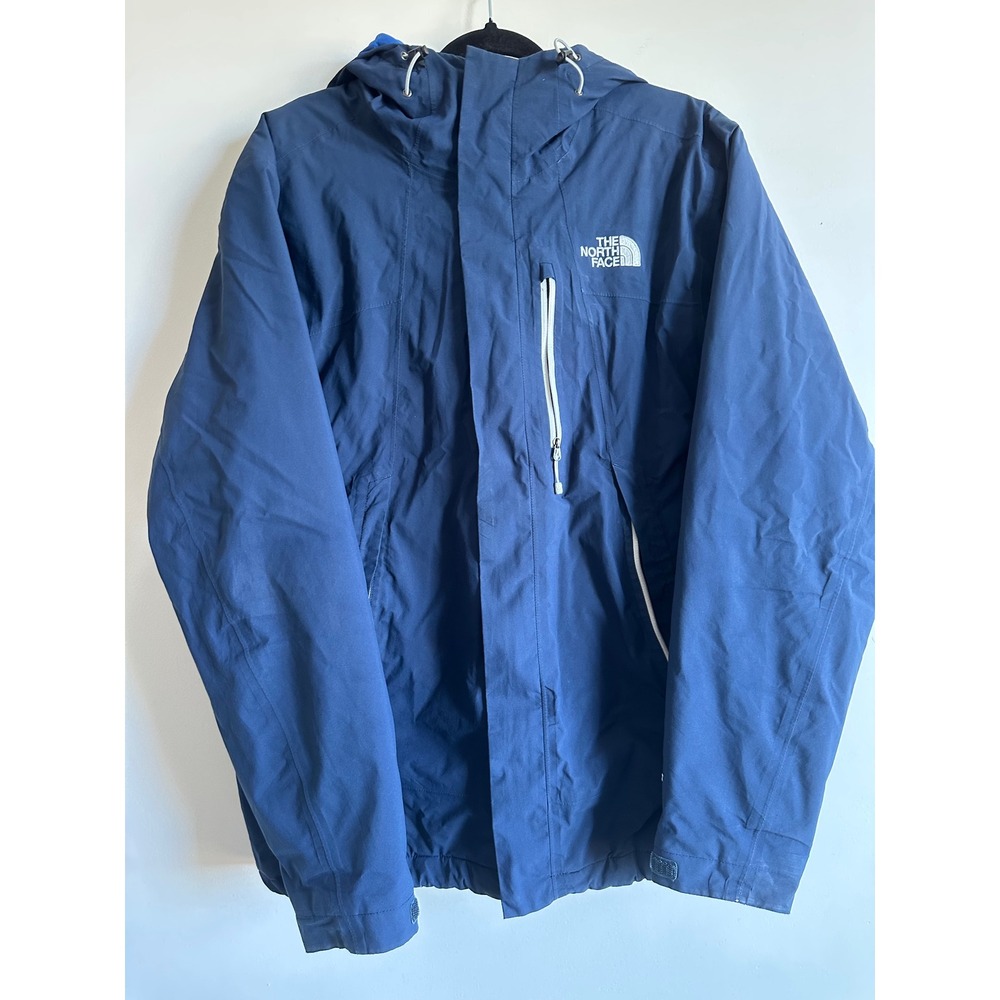 The North Face Mens HyVent Thermoball Insulated Hooded Jacket Navy Blue Medium